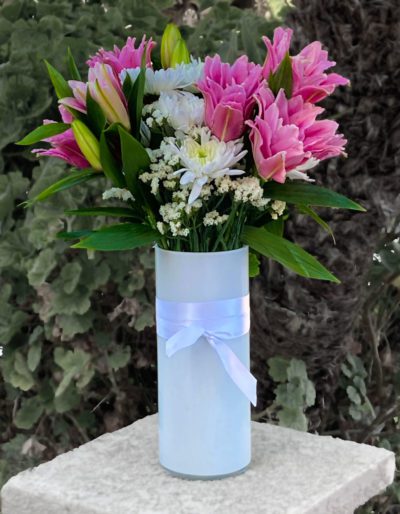 Lilies and Mums Floral Design