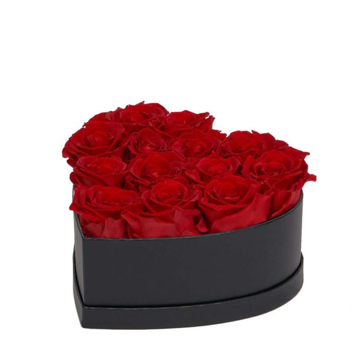 Heart Box of Roses