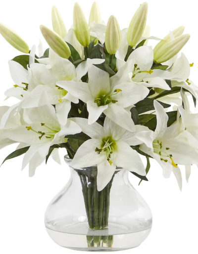 White lilies by mission viejo florist and flower delivery Bloom Parlor