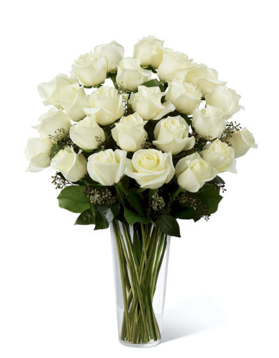 12 White Roses