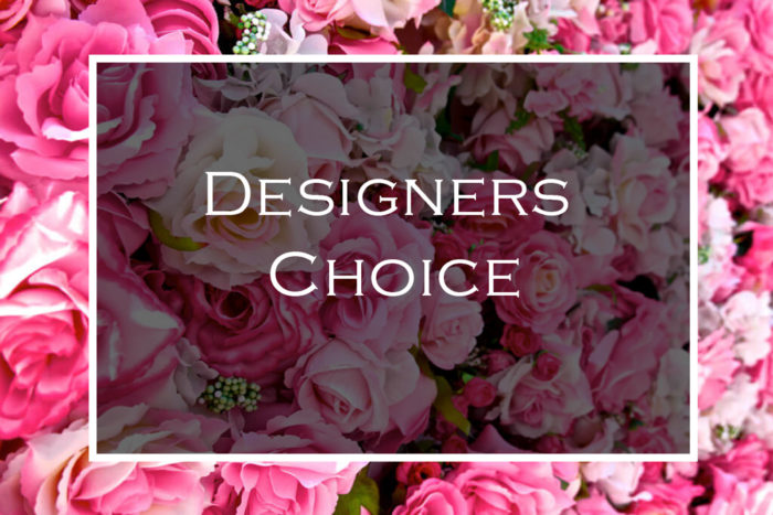 Designers choice rose & flower arrangement by local florist